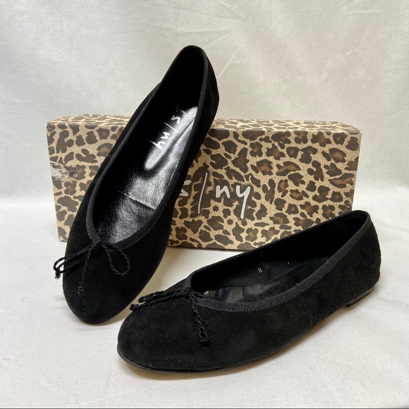 french sole black ballet flats